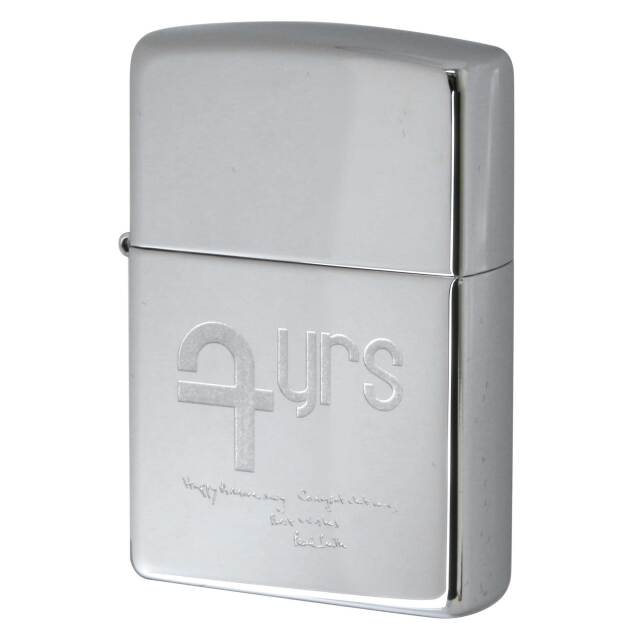 絶版/ヴィンテージ Zippo ジッポー 中古 2002年製造 ZIPPO Paul Smith Furs Happy Anniversary Congratulations  [S]ほぼ新品同様