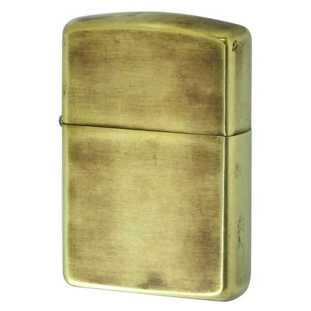 絶版/ヴィンテージ Zippo ジッポー 中古 2018年製造 ZIPPO アーマー 真鍮 ブラス  [B]使用感ありやや傷汚れあり