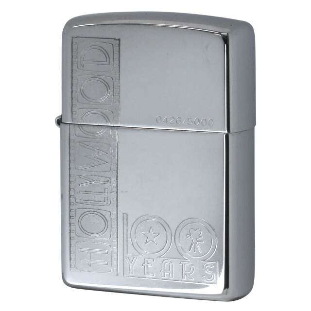 絶版/ヴィンテージ Zippo ジッポー 中古 2003年製造 5,000個限定 HOLLYWOOD 100周年記念　No.0426  [C]使用感あり傷汚れあり