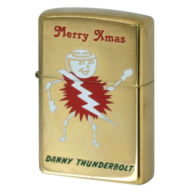 絶版/ヴィンテージ Zippo ジッポー 中古 1999年製造 DANNY THUNDERBOLT ダニー・サンダーボルト社  [B]使用感ありやや傷汚れあり