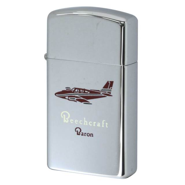 絶版/ヴィンテージ Zippo ジッポー 中古 1977年製造 Beechcraft Baron ビーチクラフト バロン  [S]ほぼ新品同様