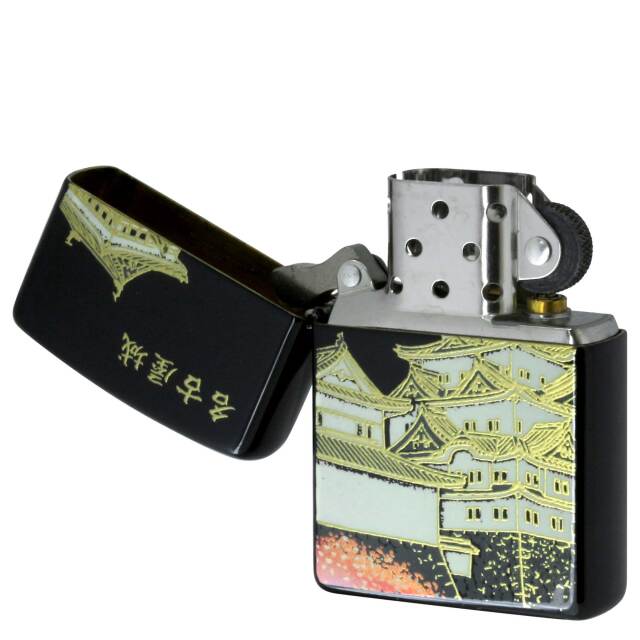 絶版/ヴィンテージ Zippo ジッポー 中古 2004年製造名古屋城 2ZT-SHIRO
