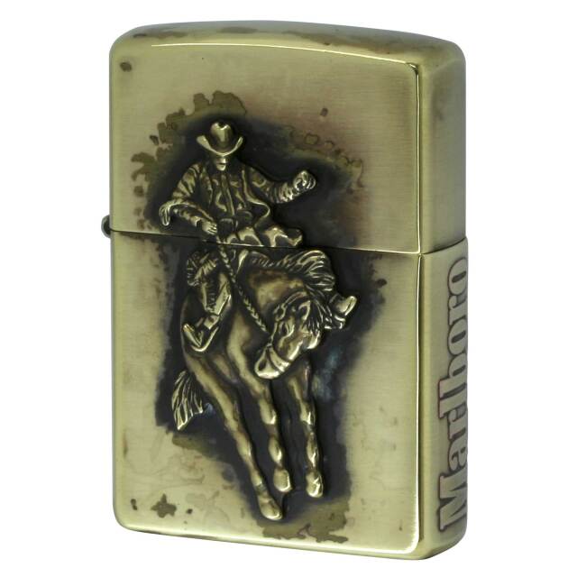 絶版/ヴィンテージ Zippo ジッポー 中古 1999年製造 Marlboro マルボロ カウボーイ  [C]使用感あり傷汚れあり