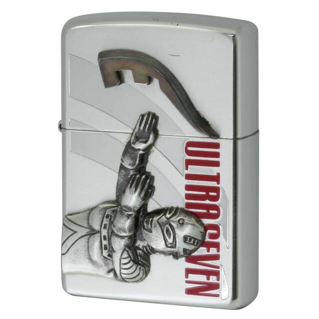 絶版/ヴィンテージ Zippo ジッポー 中古 2007年製造 ウルトラマンセブン 40th Anniversary No.1  [B]使用感ありやや傷汚れあり