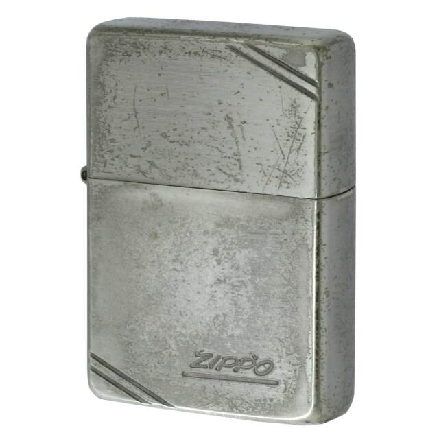 絶版/ヴィンテージ Zippo ジッポー 中古 1937年製造 フラットトップ ダイアゴナルライン ZIPPO LOGO  [C]使用感あり傷汚れあり