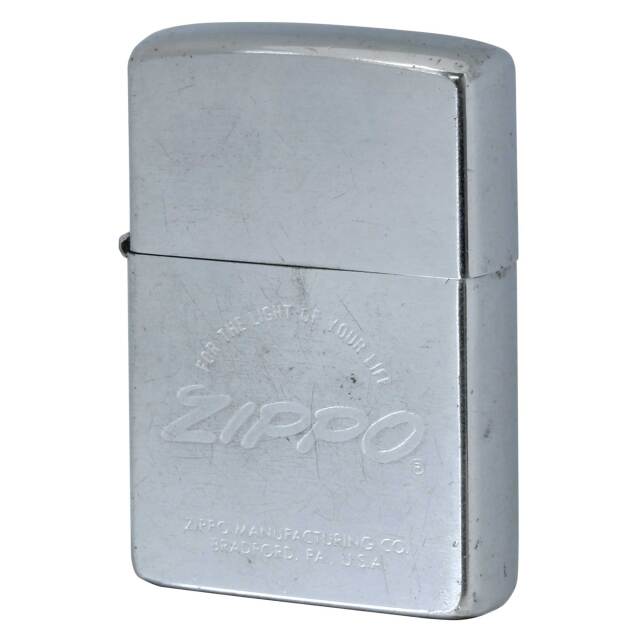 絶版/ヴィンテージ Zippo ジッポー 中古 1981年製造 ZIPPO LOGO  [B]使用感ありやや傷汚れあり