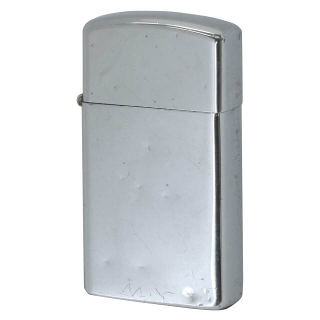 絶版/ヴィンテージ Zippo ジッポー 中古 1974年製造 ハイポリッシュクローム スリム  [C]使用感あり傷汚れあり