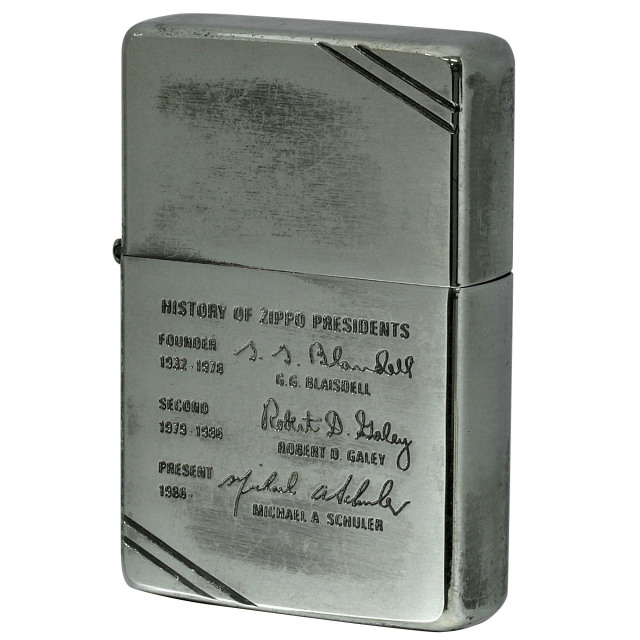絶版/ヴィンテージ Zippo ジッポー 中古 1990年製造 1937レプリカ フラットボトム ZIPPO History  [C]使用感あり傷汚れあり