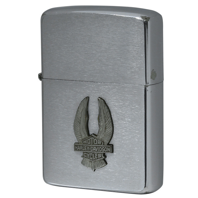 絶版/ヴィンテージ Zippo ジッポー 中古 1984年製造 Harley Davidson ハーレーダビッドソン メタル  [C]使用感あり傷汚れあり