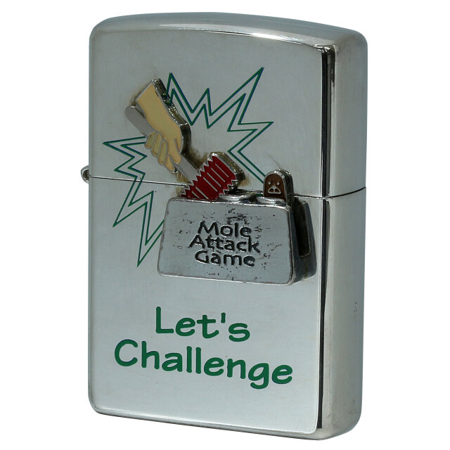 絶版/ヴィンテージ Zippo ジッポー 中古 1997年製造 Let's Challenge トリックZIPPO  [A]使用感少なく状態が良い