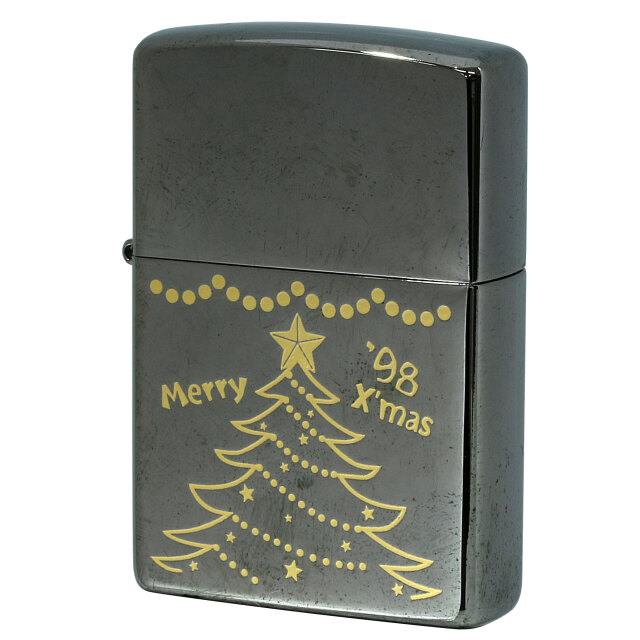 絶版/ヴィンテージ Zippo ジッポー 中古 1998年製造 Merry Christmas 1998  [A]使用感少なく状態が良い