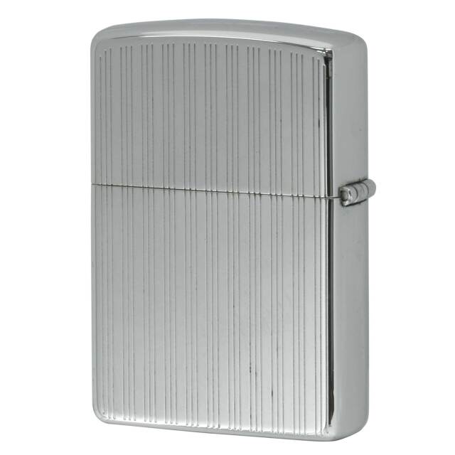 絶版/ヴィンテージ Zippo ジッポー 中古 2015年製造PLE-01 ストライプ