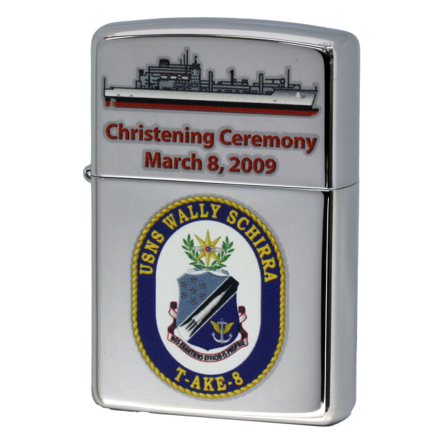 絶版/ヴィンテージ Zippo ジッポー 中古 2010年製造 USNS Wally Schirra T-AKE 8 アメリカ海軍 補給艦  [S]ほぼ新品同様
