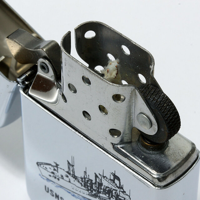 絶版/ヴィンテージ Zippo ジッポー 中古 1992年製造USNS John Ericsson