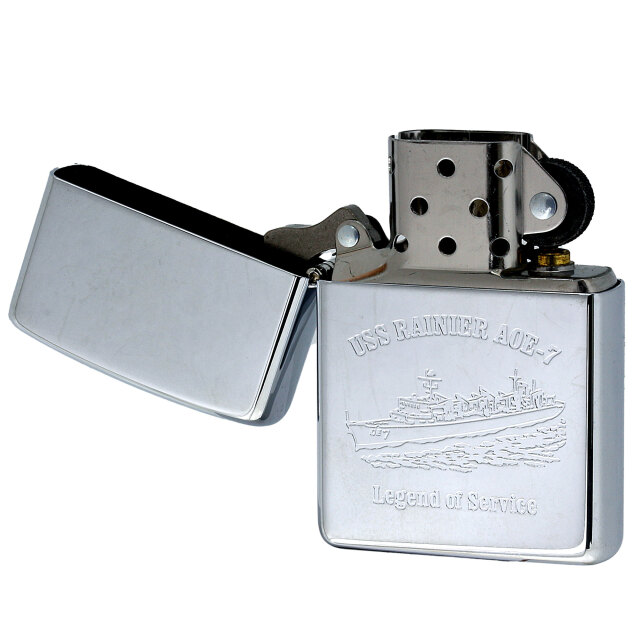 絶版/ヴィンテージ Zippo ジッポー 中古 2003年製造USS Rainier AOE-7