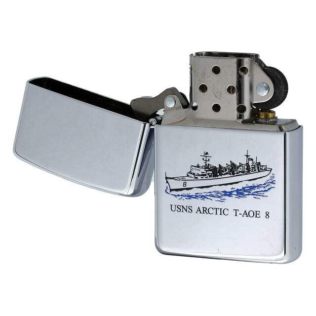 絶版/ヴィンテージ Zippo ジッポー 中古 2003年製造USS Arctic AOE-8