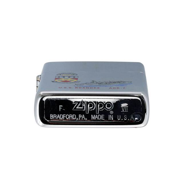 絶版/ヴィンテージ Zippo ジッポー 中古 1991年製造USS Roanoke AOR-7