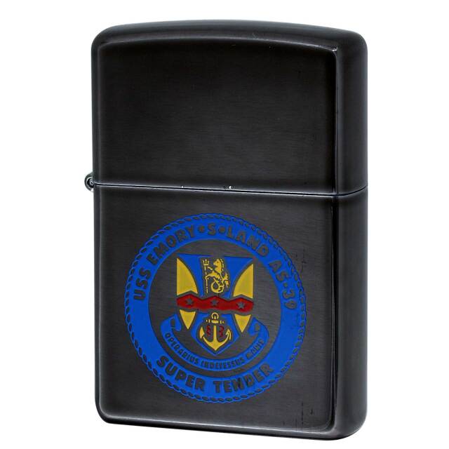 絶版/ヴィンテージ Zippo ジッポー 中古 1999年製造 USS Emory S. Land AS-39 アメリカ海軍 潜水艦母艦  [S]ほぼ新品同様