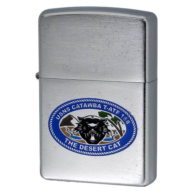 絶版/ヴィンテージ Zippo ジッポー 中古 2008年製造 USNS Catawba T-ATF-168 アメリカ海軍 ポウハタン級 タグボート  [S]ほぼ新品同様