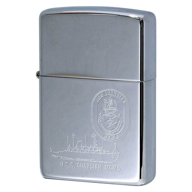 絶版/ヴィンテージ Zippo ジッポー 中古 2000年製造 USS Guardian MCM-5 アメリカ海軍 機雷掃討艦  [S]ほぼ新品同様