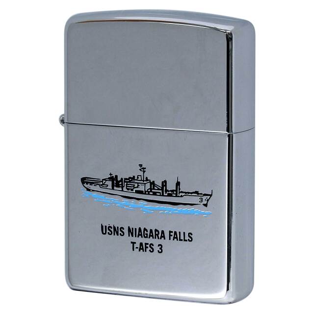 絶版/ヴィンテージ Zippo ジッポー 中古 2006年製造 USNS Niagara Falls AFS-3 アメリカ海軍 戦闘補給艦  [S]ほぼ新品同様