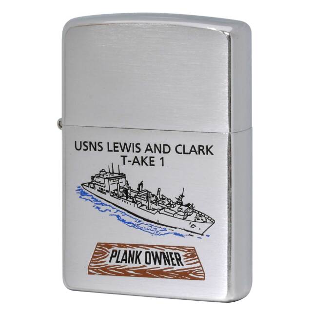 絶版/ヴィンテージ Zippo ジッポー 中古 2007年製造 USNS Lewis and Clark T-AKE 1 アメリカ海軍 貨物弾薬補給艦  [S]ほぼ新品同様