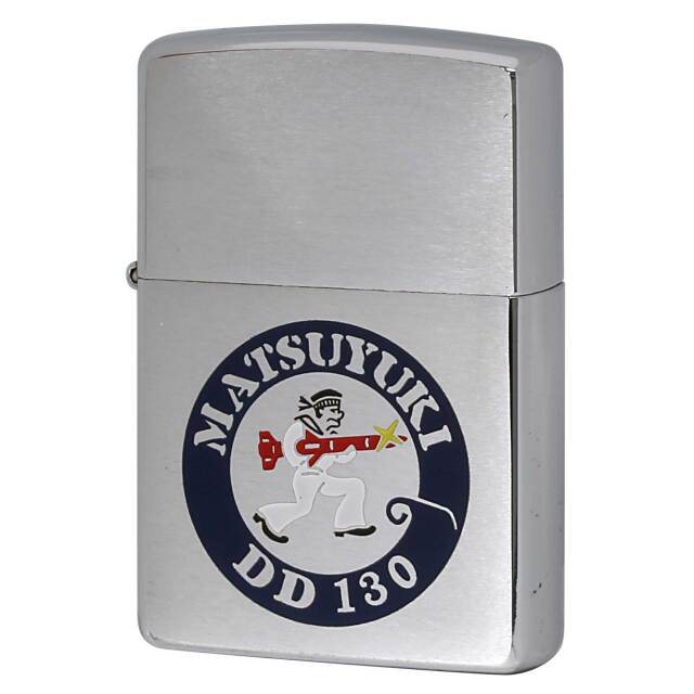 絶版/ヴィンテージ Zippo ジッポー 中古 1999年製造 海上自衛隊 護衛艦 まつゆき DD 130 ロゴマーク  [S]ほぼ新品同様