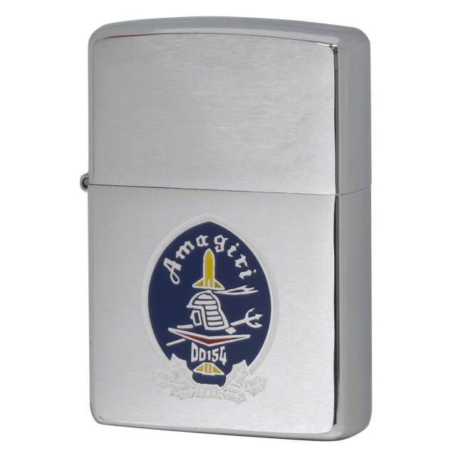 絶版/ヴィンテージ Zippo ジッポー 中古 2000年製造 海上自衛隊 護衛艦 あまぎり DD 154 ロゴマーク  [S]ほぼ新品同様