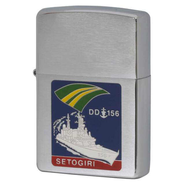 絶版/ヴィンテージ Zippo ジッポー 中古 2002年製造 海上自衛隊 護衛艦 せとぎり DD 156  [S]ほぼ新品同様