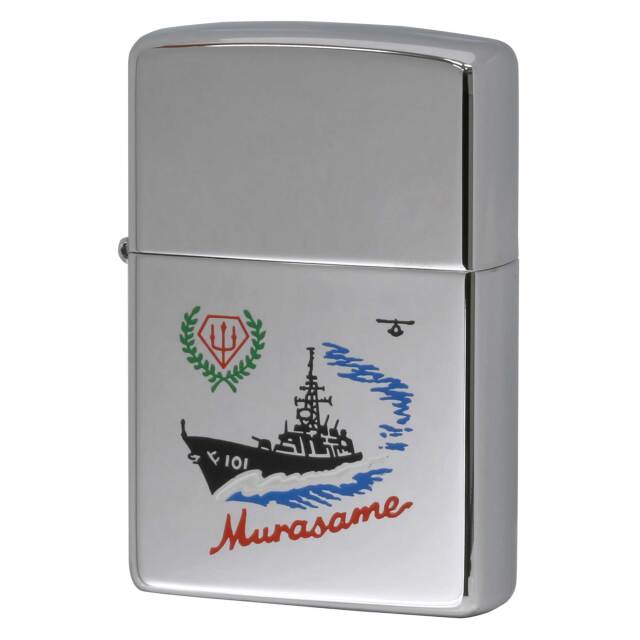 絶版/ヴィンテージ Zippo ジッポー 中古 2000年製造 海上自衛隊 護衛艦 むさらめ DD 101  [S]ほぼ新品同様