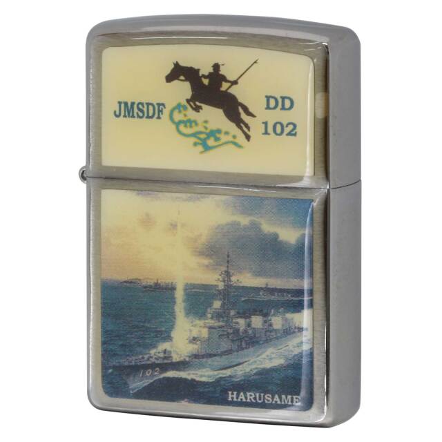 絶版/ヴィンテージ Zippo ジッポー 中古 2008年製造 海上自衛隊 護衛艦 はるさめ DD 102 JMSDF  [S]ほぼ新品同様