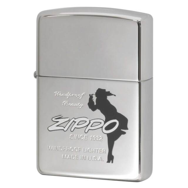 絶版/ヴィンテージ Zippo ジッポー 中古 1995年製造 Windproof Beauty ウィンディ Windy オイルタンク付き  [S]ほぼ新品同様