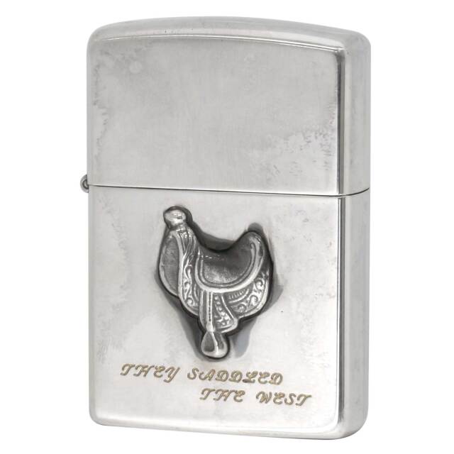絶版/ヴィンテージ Zippo ジッポー 中古 1993年製造 They Saddled the West  [A]使用感少なく状態が良い