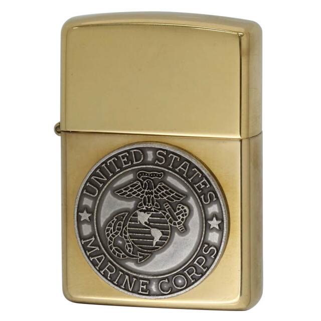 絶版/ヴィンテージ Zippo ジッポー 中古 1994年製造 U.S Marin Corps アメリカ海兵隊 メタル  [A]使用感少なく状態が良い