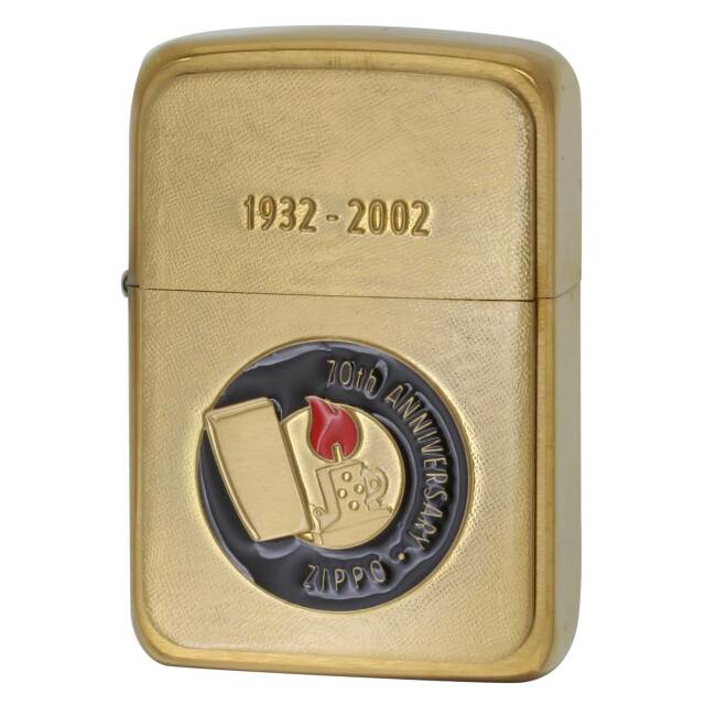 絶版/ヴィンテージ Zippo ジッポー 中古 2002年製造 Zippo社創業70周年記念限定モデル  [S]ほぼ新品同様