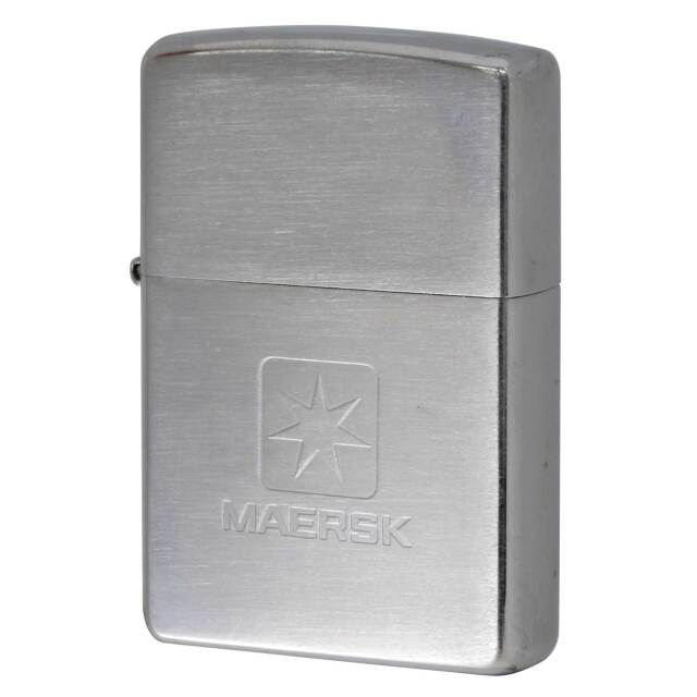 絶版/ヴィンテージ Zippo ジッポー 中古 2002年製造 MAERSK  [S]ほぼ新品同様