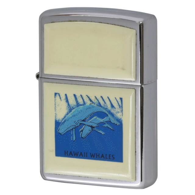 絶版/ヴィンテージ Zippo ジッポー 中古 1997年製造スクリムショー 鯨