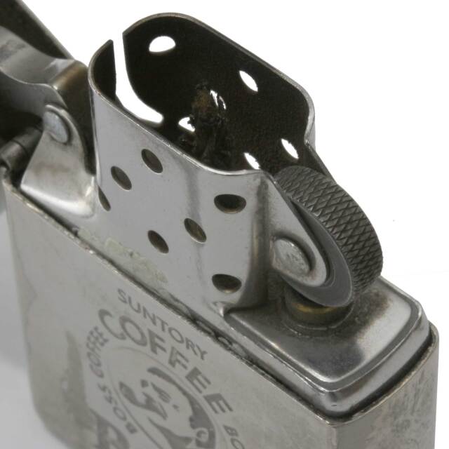 絶版/ヴィンテージ Zippo ジッポー 中古 1998年製造SANTORY BOSS [C