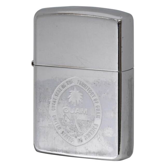 絶版/ヴィンテージ Zippo ジッポー 中古 1990年製造 GUAM  [C]使用感あり傷汚れあり