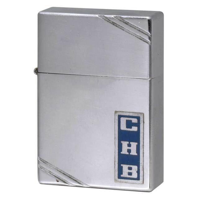 絶版/ヴィンテージ Zippo ジッポー 中古 1937年製造 1937スクエアコーナーモデル　ダイアゴナルライン  [B]使用感ありやや傷汚れあり