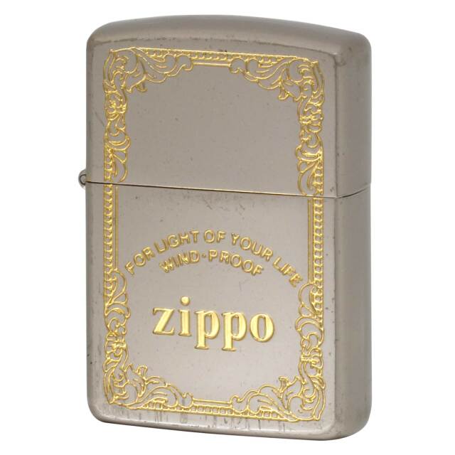 絶版/ヴィンテージ Zippo ジッポー 中古 1991年製造 WIND-PROOF  [B]使用感ありやや傷汚れあり