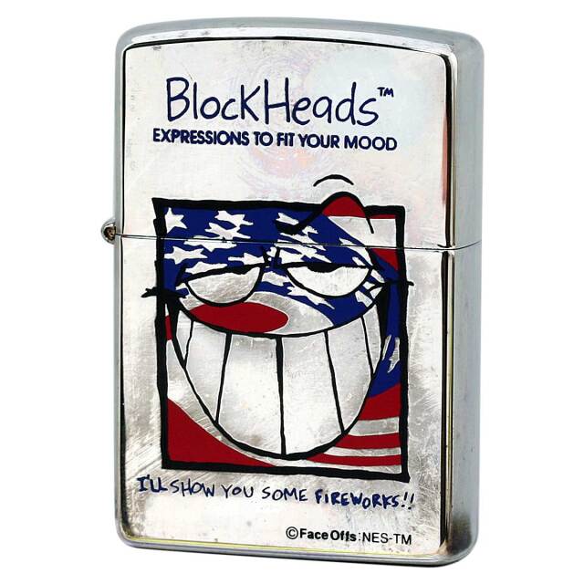 絶版/ヴィンテージ Zippo ジッポー 中古 1997年製造 Block Heads アートNo.JO-015  [S]ほぼ新品同様
