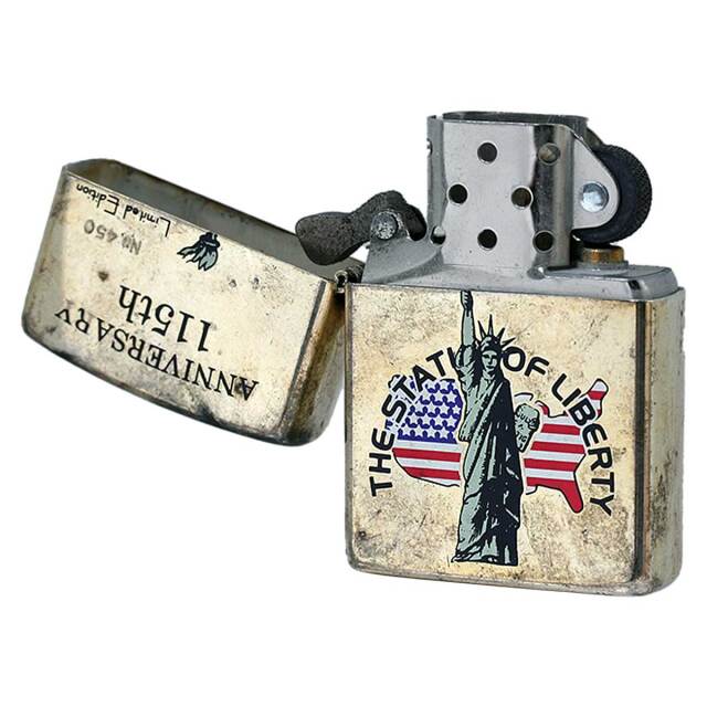 絶版/ヴィンテージ Zippo ジッポー 中古 2001年製造自由の女神 115th