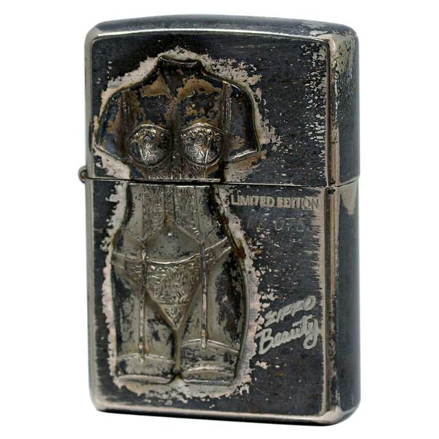 絶版/ヴィンテージ Zippo ジッポー 中古 1996年製造 ZIPPO セクシー メタル  [C]使用感あり傷汚れあり