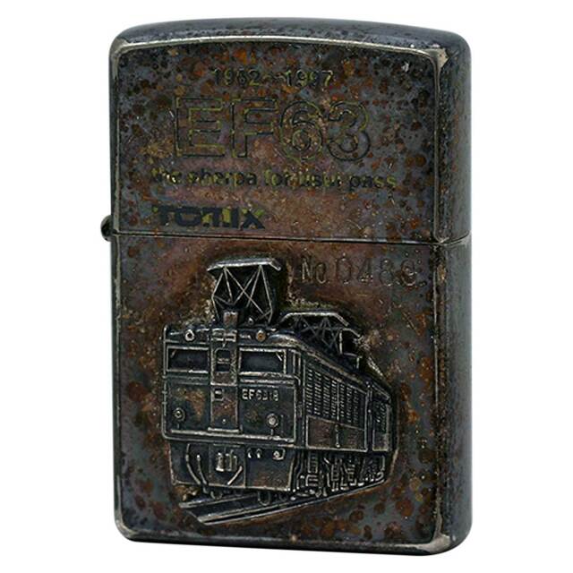 絶版/ヴィンテージ Zippo ジッポー 中古 1997年製造 国鉄EF63形電気機関車 シリアルNo.489  [C]使用感あり傷汚れあり