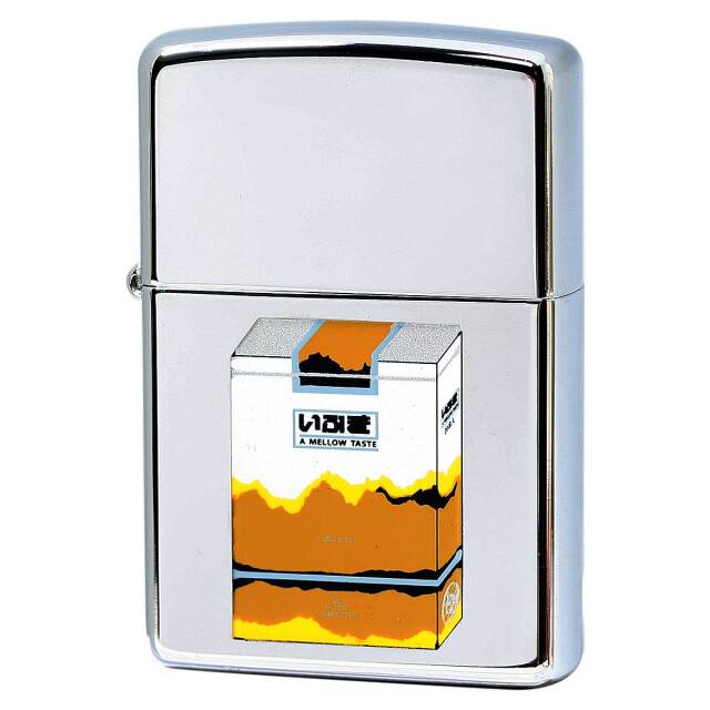 絶版/ヴィンテージ Zippo ジッポー 中古 2005年製造 レトロたばこコレクション いぶき タバコ柄  [N]未使用・新品