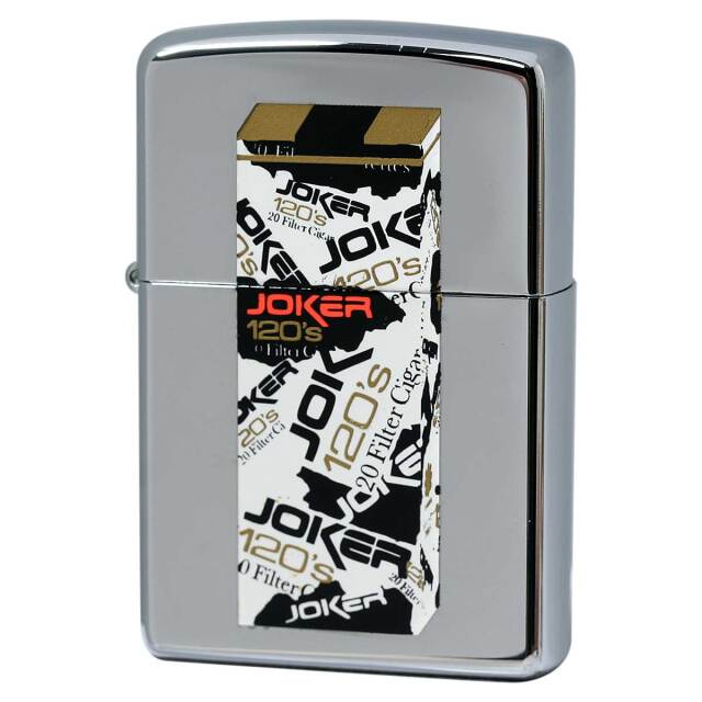 絶版/ヴィンテージ Zippo ジッポー 中古 2005年製造 レトロたばこコレクション JOKER タバコ柄  [N]未使用・新品