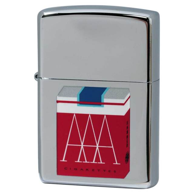 絶版/ヴィンテージ Zippo ジッポー 中古 2005年製造 レトロたばこコレクション AAA タバコ柄  [N]未使用・新品