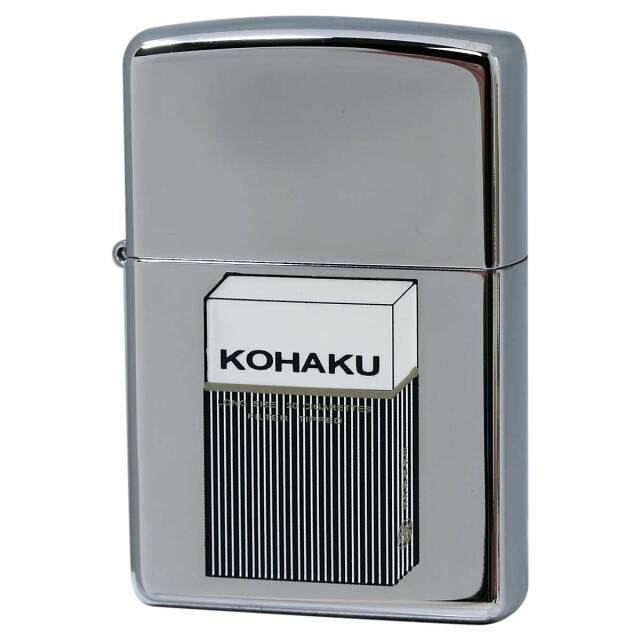 絶版/ヴィンテージ Zippo ジッポー 中古 2005年製造 レトロたばこコレクション KOHAKU タバコ柄  [N]未使用・新品