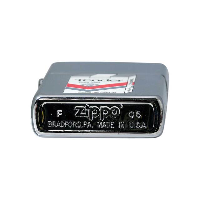 zippo テンダー Tender たばこ柄  前面加工 2005年製 絶版/ヴィンテージ Zippo ジッポー 中古 2005年製造レトロたばこ